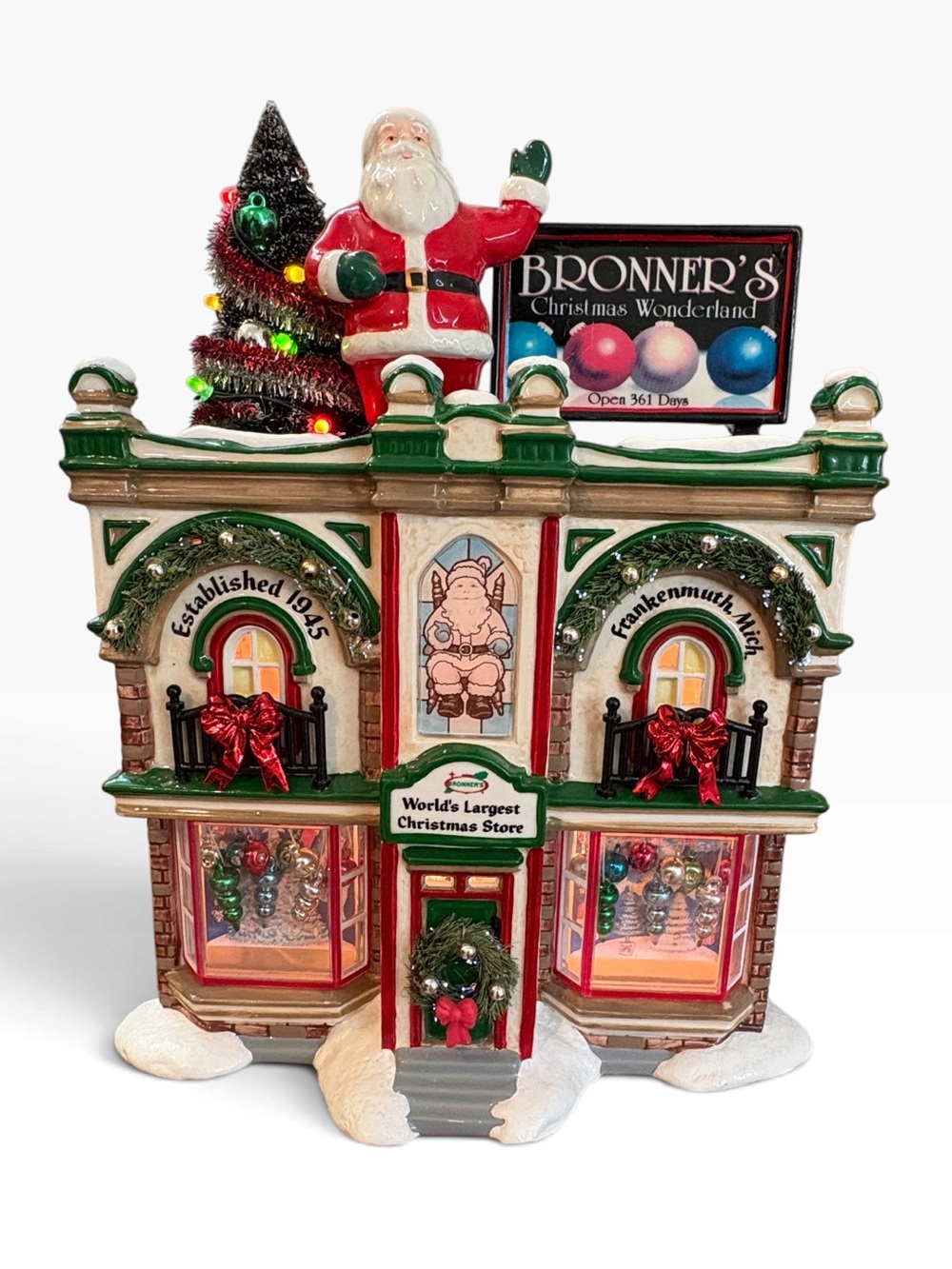 Department 56 Snow Village Bronner's Christmas Wonderland Building Light-Up